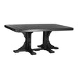 This is the Black colored dining table on a white background.