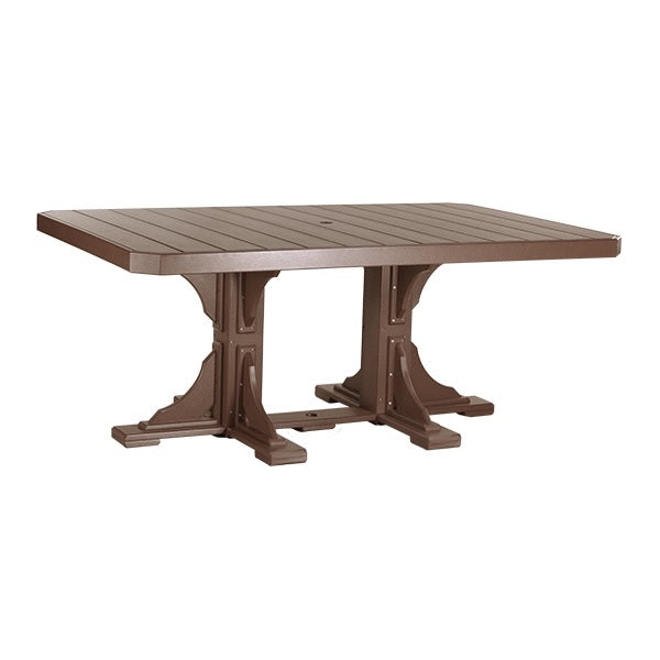 This is the Chestnut Brown colored dining table on a white background.