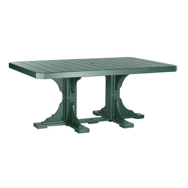 This is the Green colored dining table on a white background.