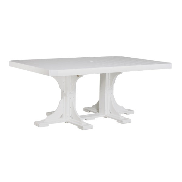 This is the White colored dining table on a white background.