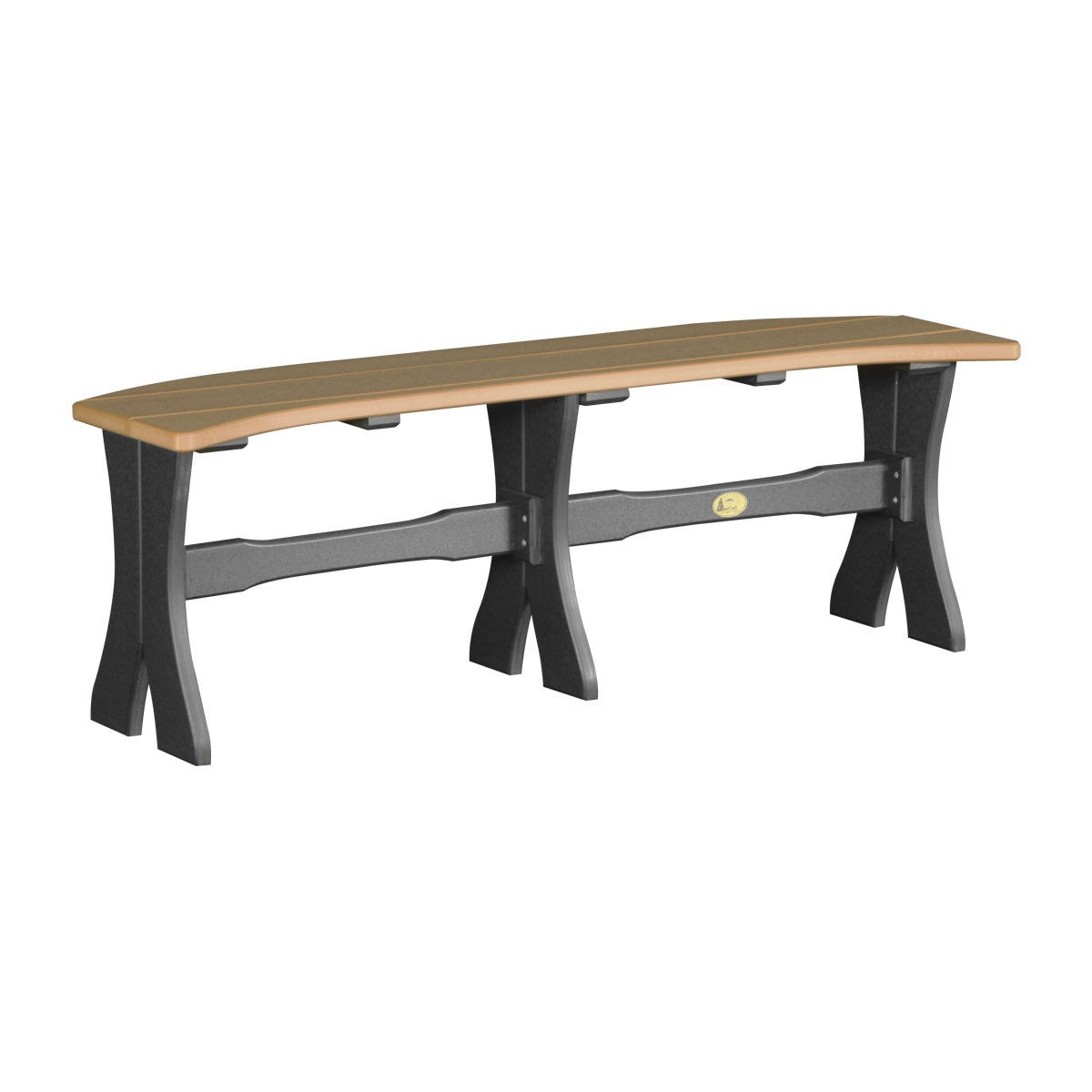 This is the Cedar and Black colored Table Bench on a white background.