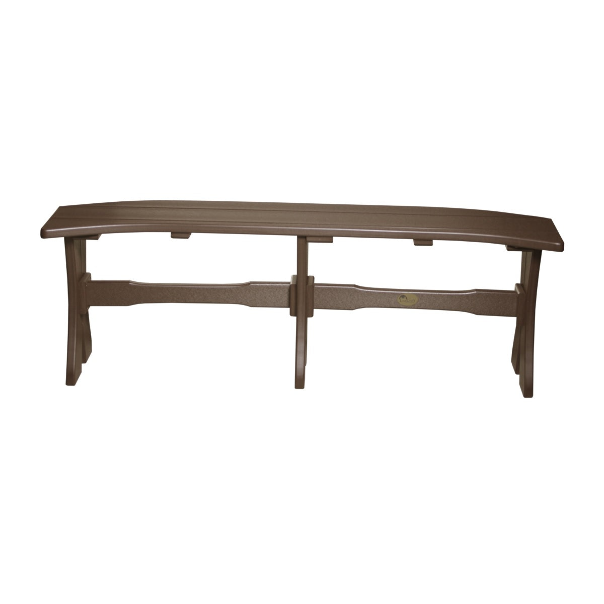 This is the Chestnut Brown colored Table Bench on a white background.