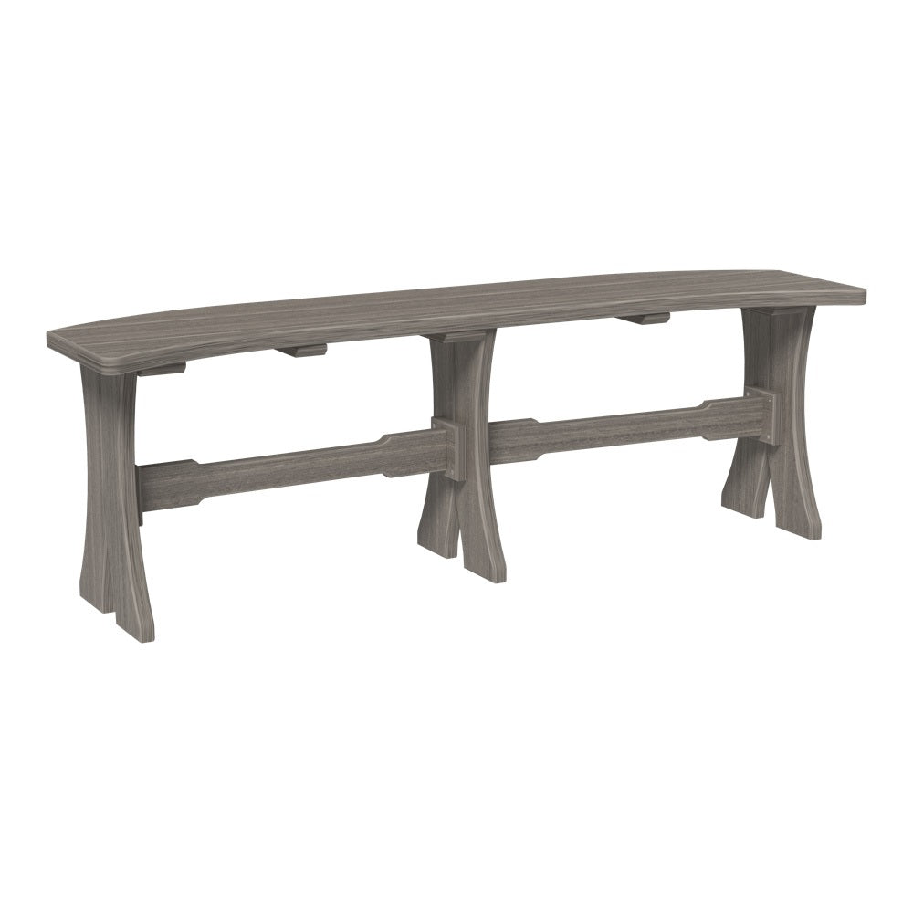 This is the Coastal Gray colored Table Bench on a white background.