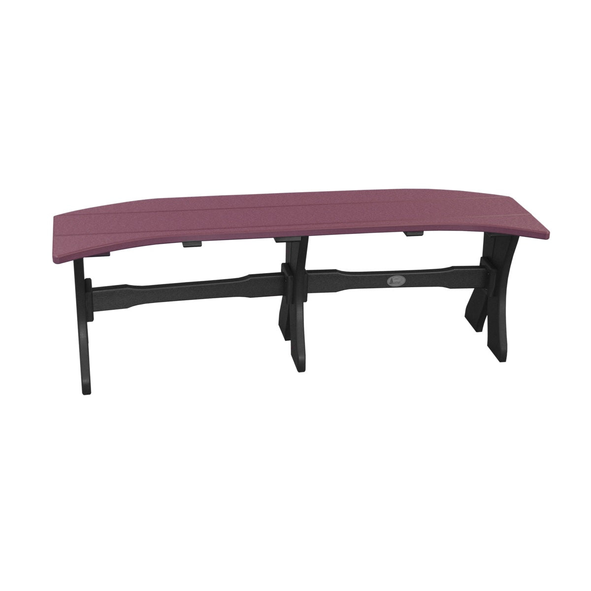This is the Cherrywood and Black colored Table Bench on a white background.