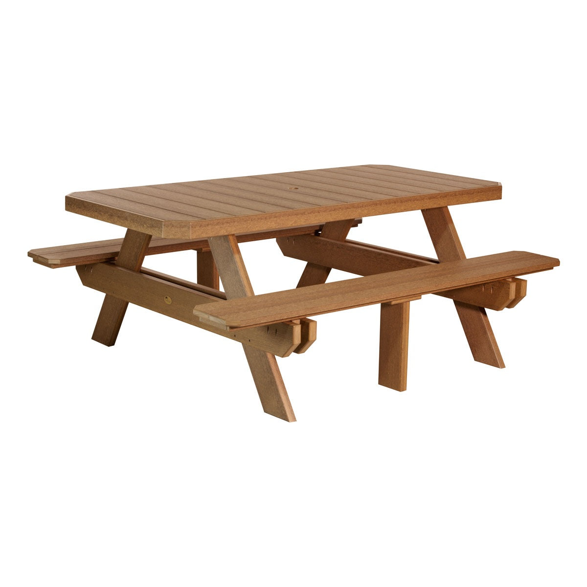 This is the Antique Mahogany colored picnic table on a white background.