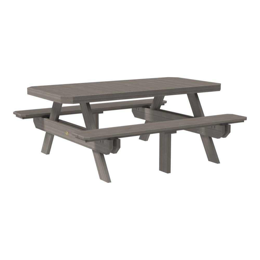 This is the Coastal Gray colored picnic table on a white background.