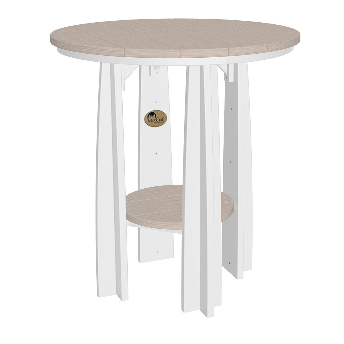 This is the Birch and White colored Balcony Table on a white background.