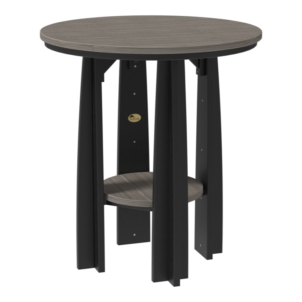 This is the Coastal Gray and Black colored Balcony Table on a white background.