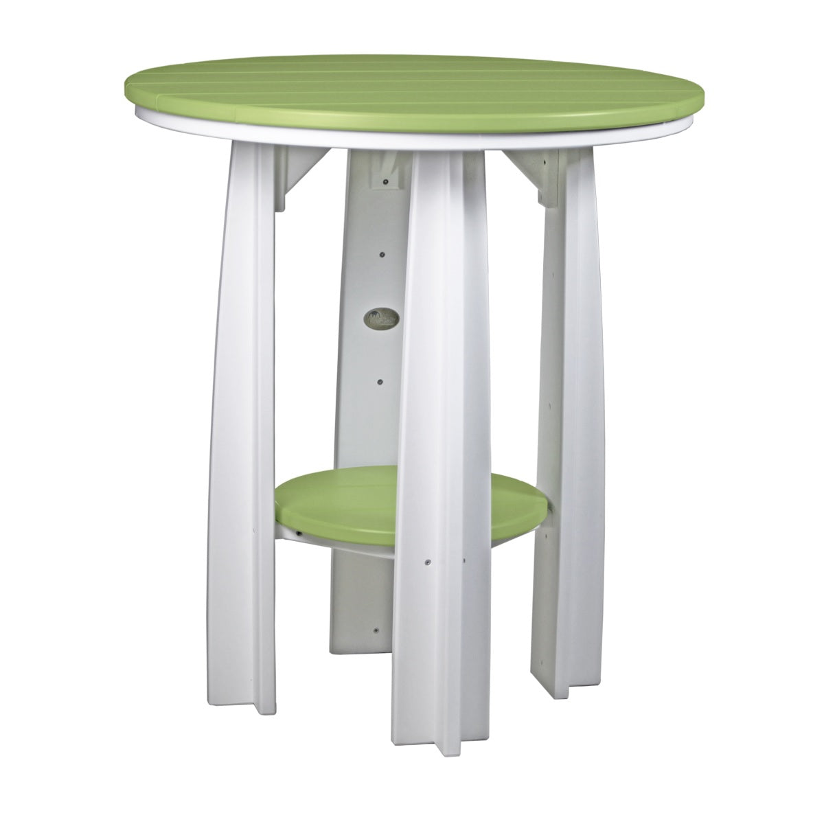 This is the Lime Green and White colored Balcony Table on a white background.