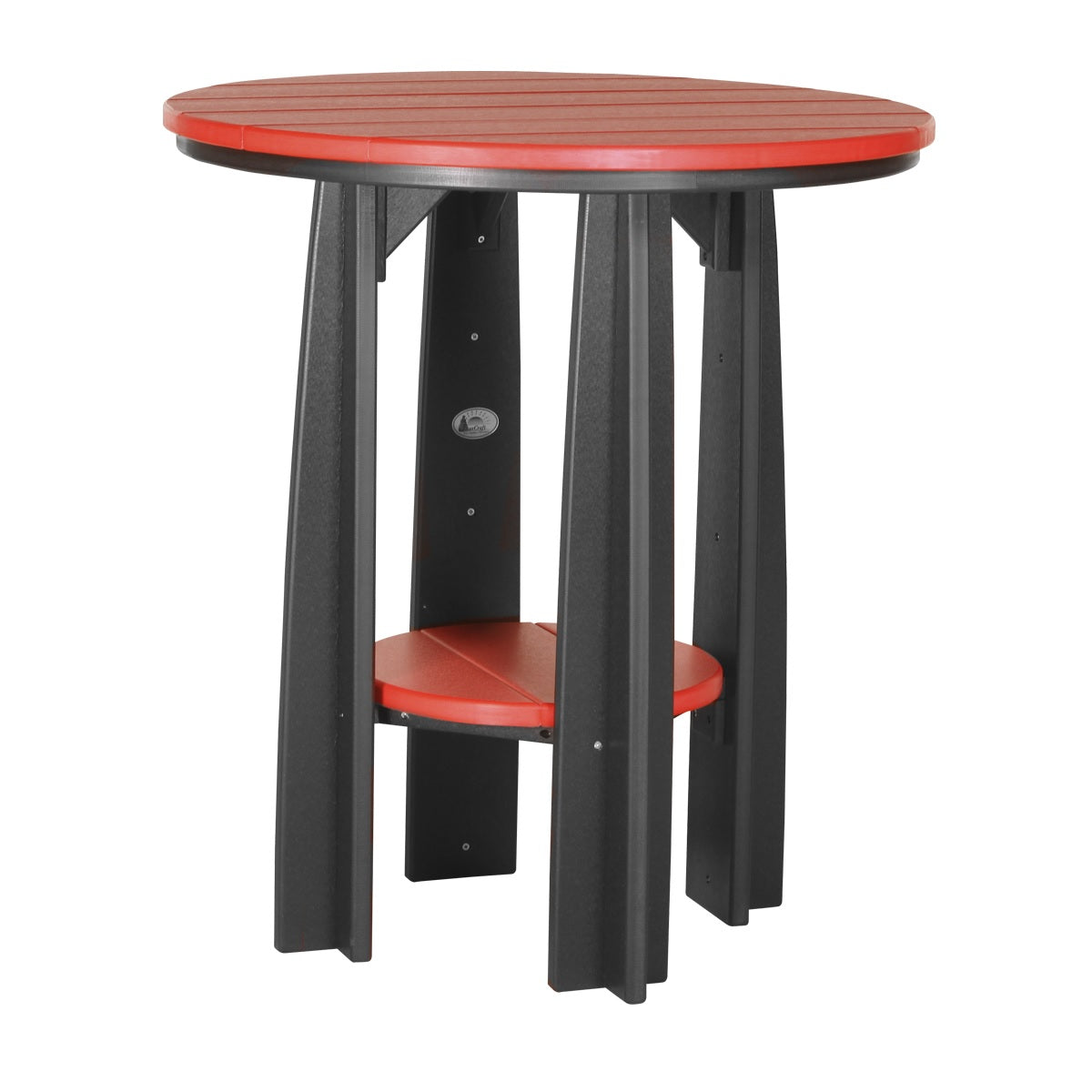 This is the Red and White colored Balcony Table on a white background.