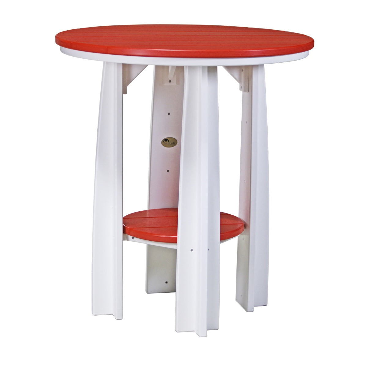 This is the Red and White colored Balcony Table on a white background.