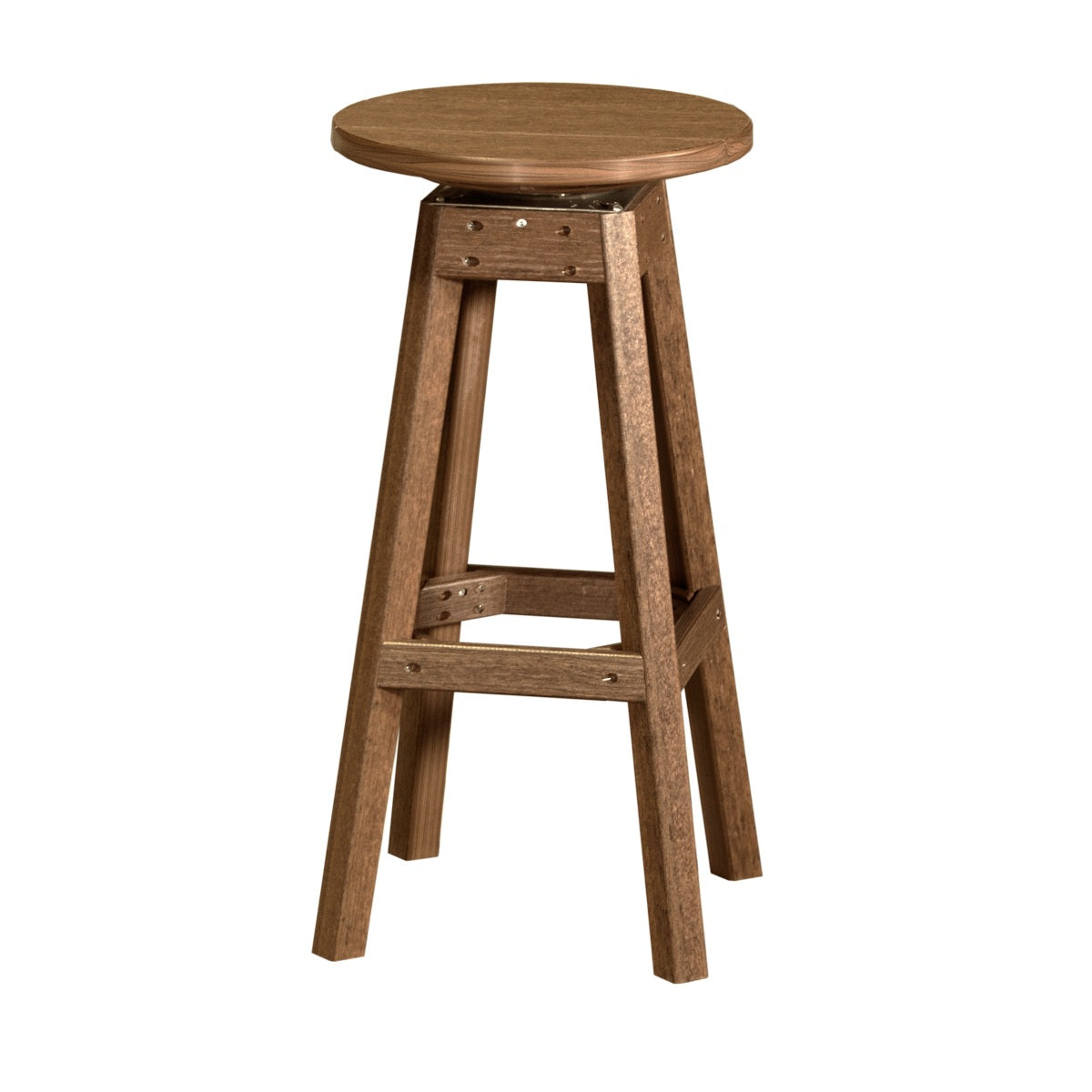 This is the Antique Mahogany colored Bar Stool on a white background.