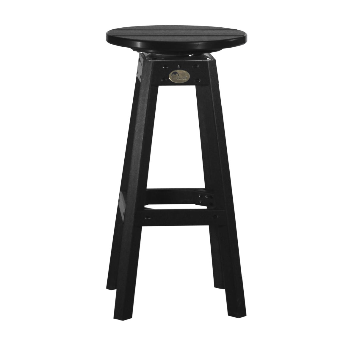 This is the Black colored Bar Stool on a white background.