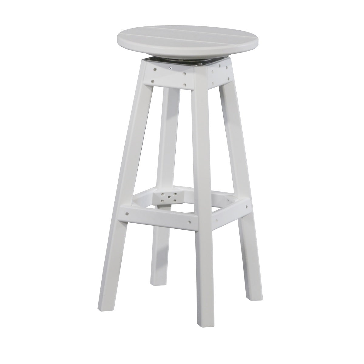This is the White colored Bar Stool on a white background.