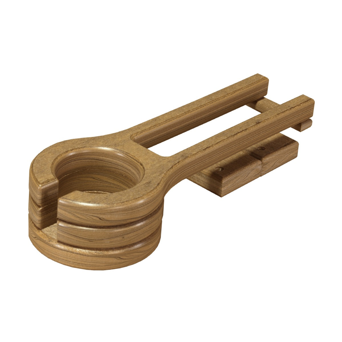 This is the Antique Mahogany colored cup holder on a white background.