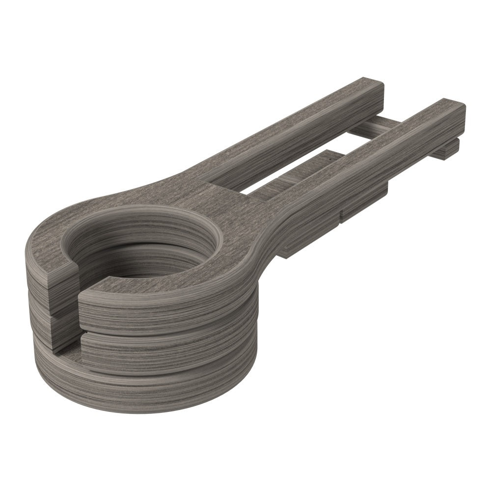 This is the Coastal Gray colored cup holder on a white background.