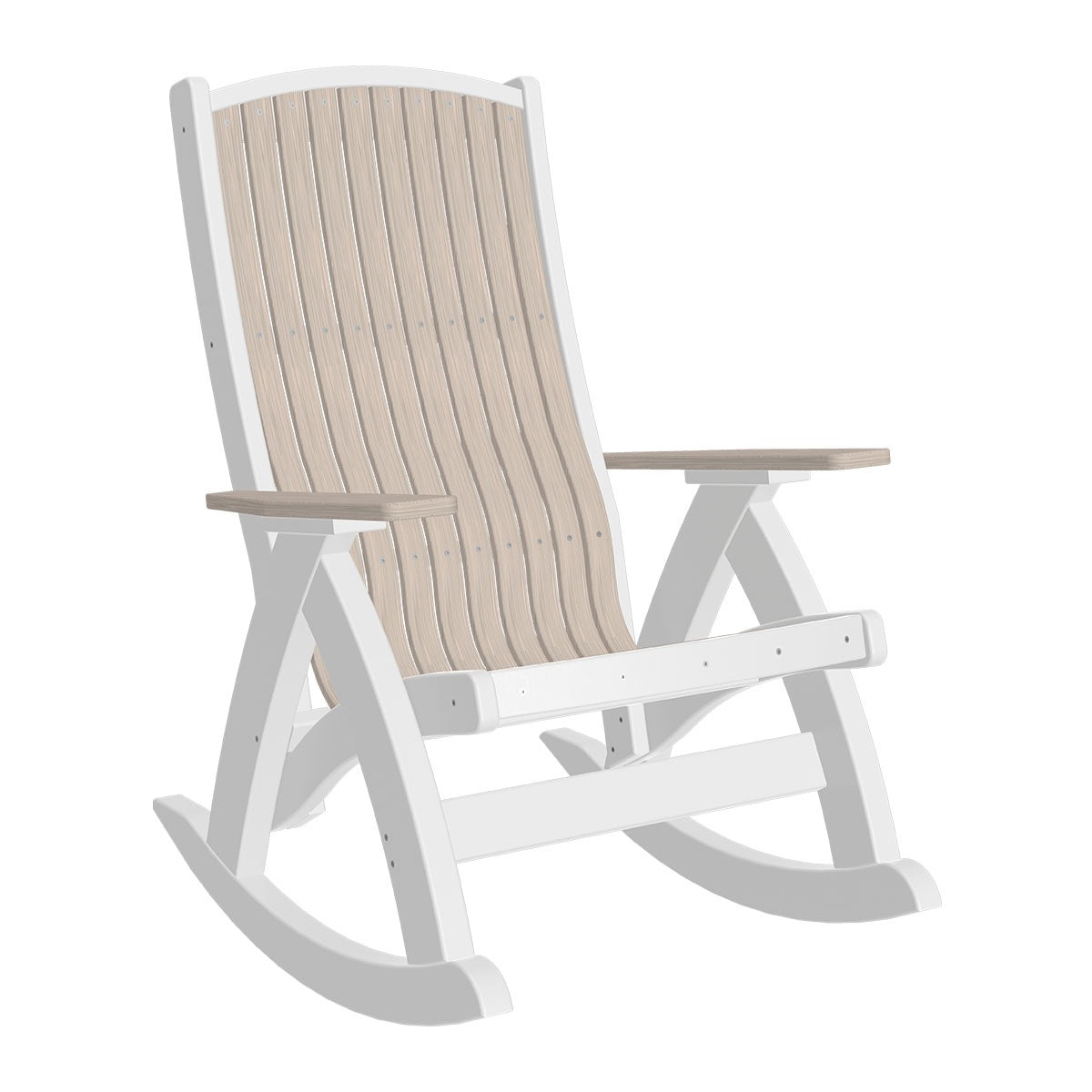 This is the Birch and White colored Comfort Chair on a white background.