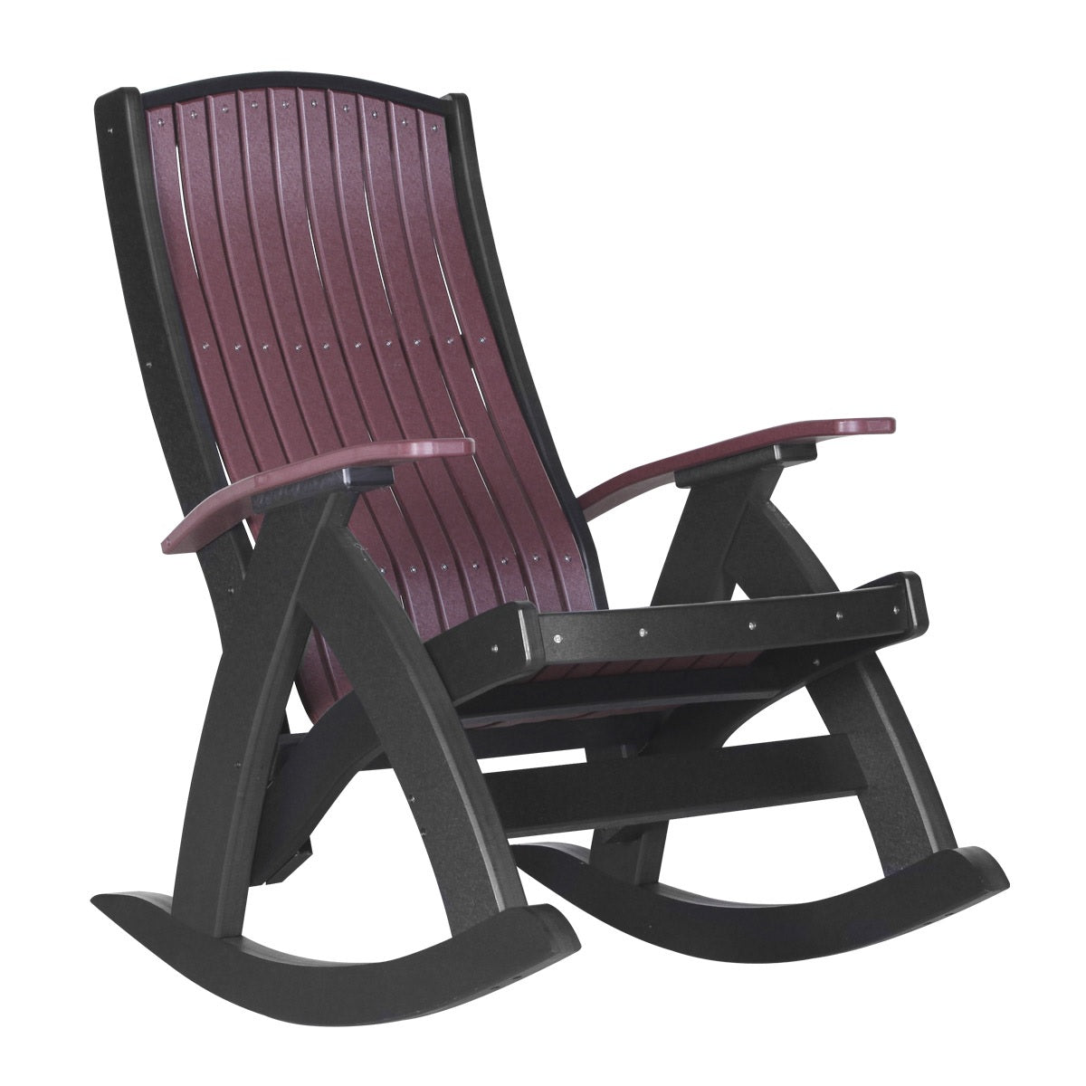 This is the Cherrywood and Black colored Comfort Chair on a white background.