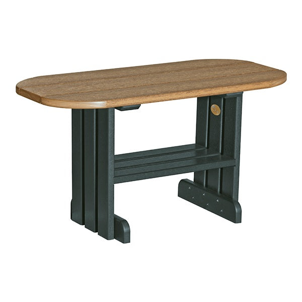 This is the Antique Mahogany and Black colored coffee table on a white background.