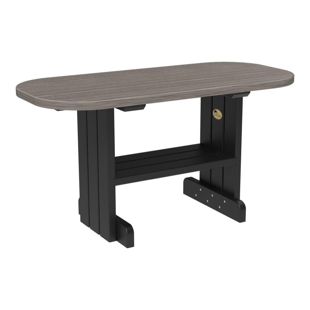 This is the Coastal Gray and Black colored coffee table on a white background.
