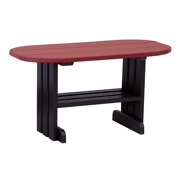 This is the Cherrywood and Black colored coffee table on a white background.