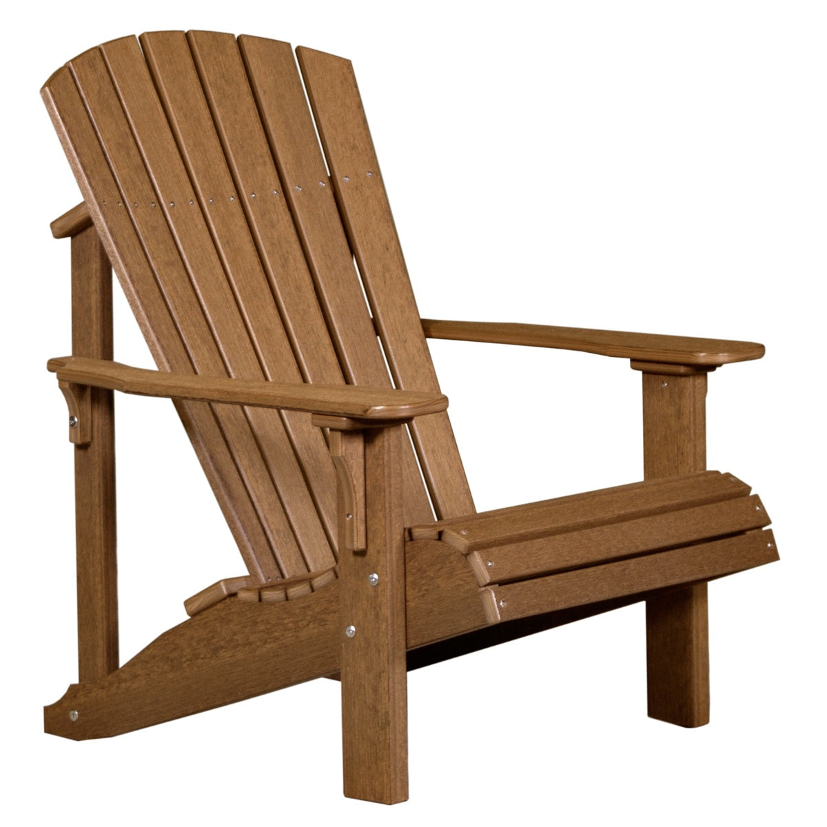 This is the Antique Mahogany colored Adirondack chair on a white background.