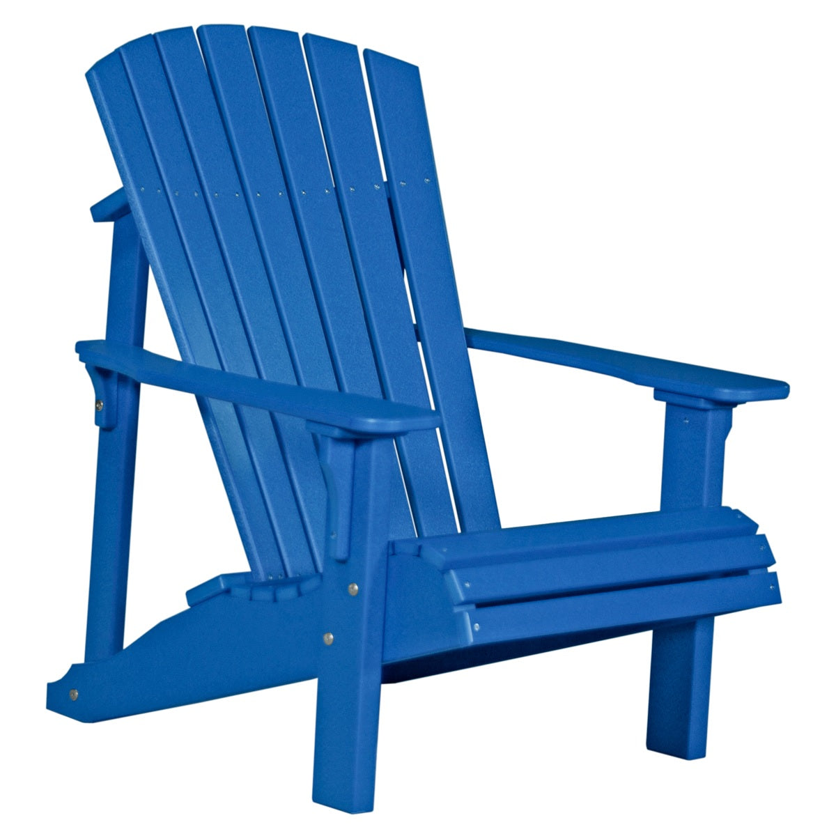 This is the Blue colored Adirondack chair on a white background.