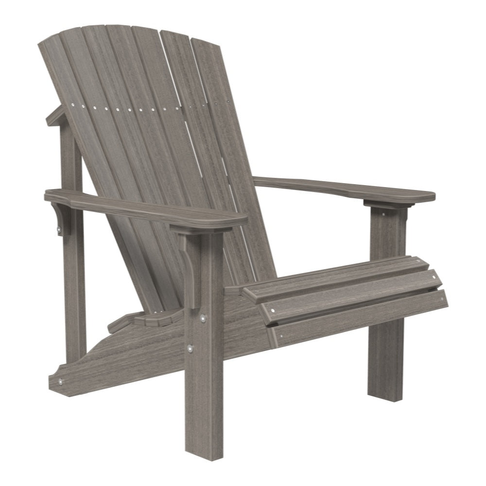This is the Coastal Gray colored Adirondack chair on a white background.