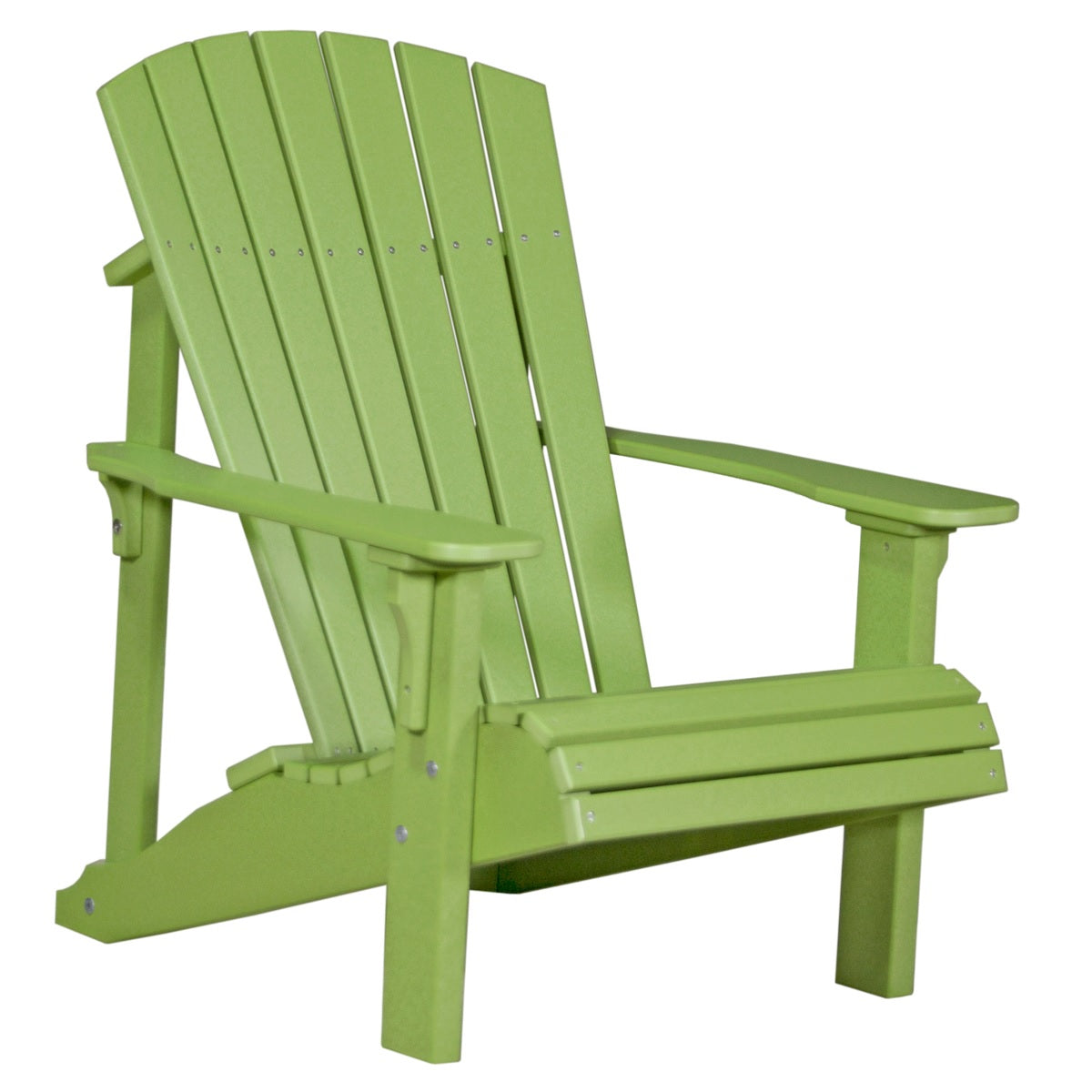This is the Lime Green colored Adirondack chair on a white background.