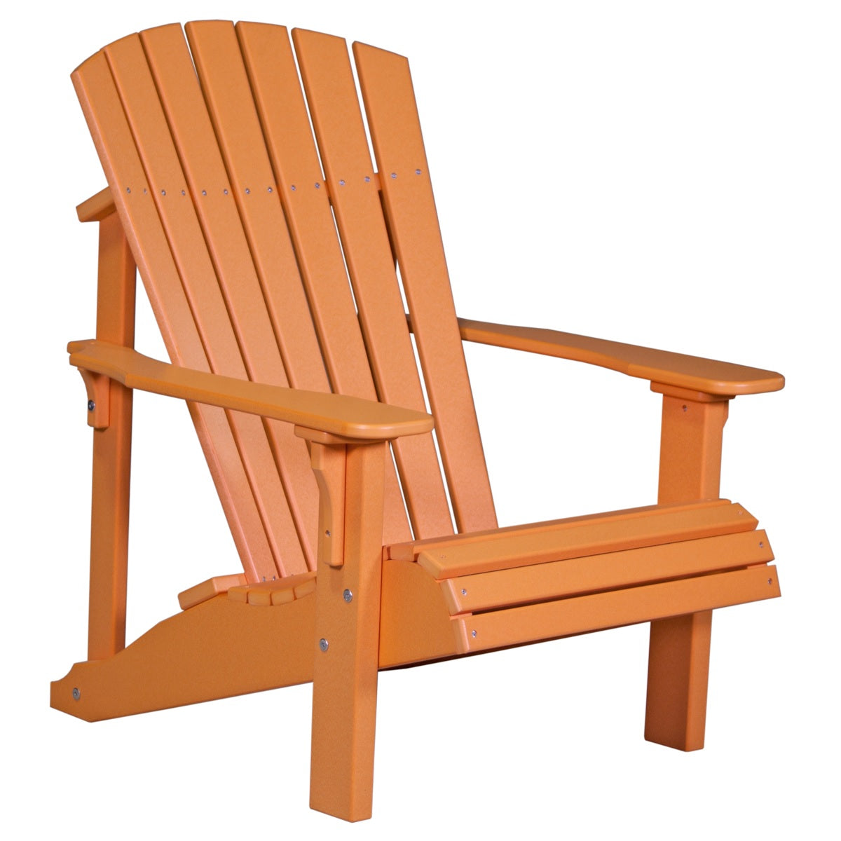 This is the Tangerine colored Adirondack chair on a white background.