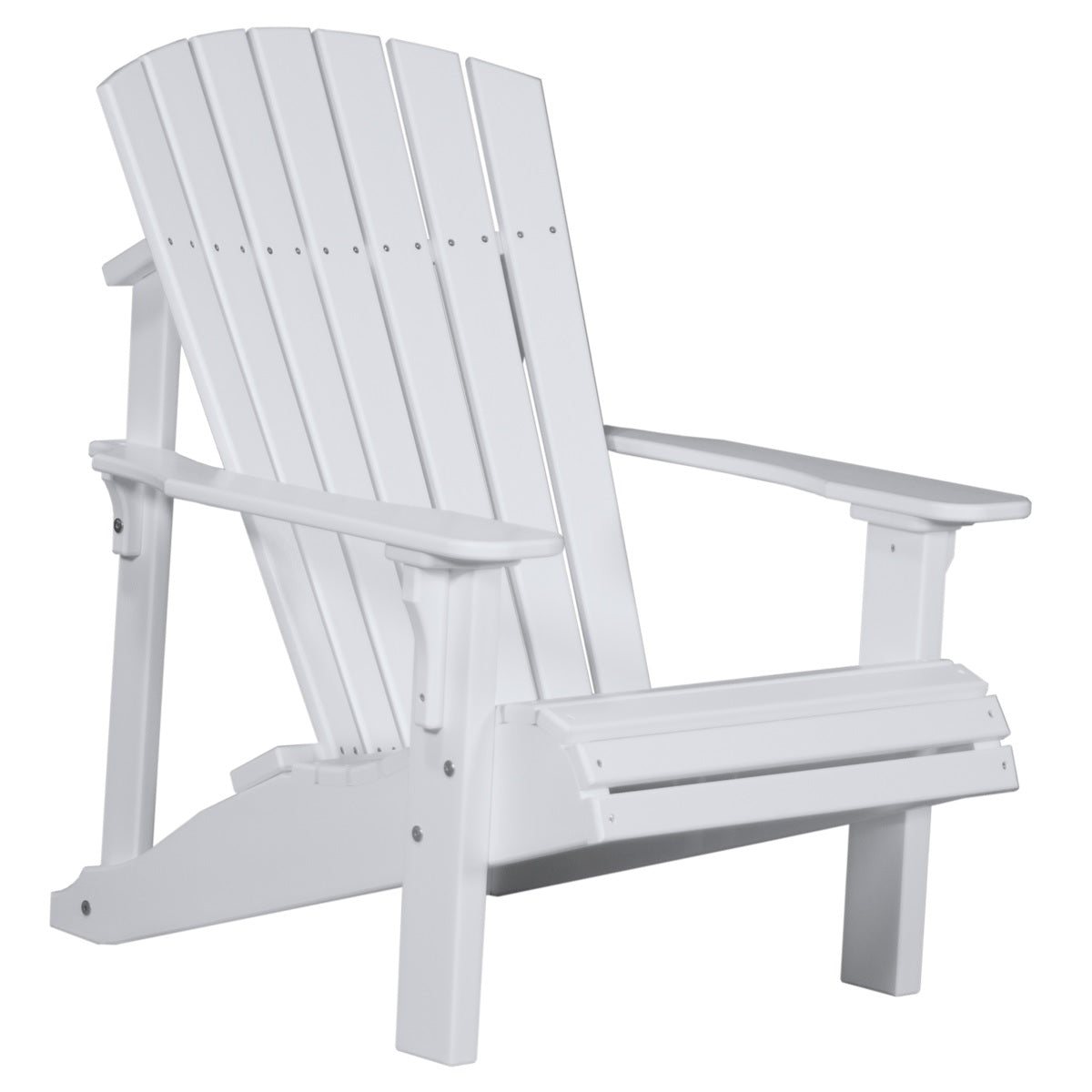 This is the White colored Adirondack chair on a white background.