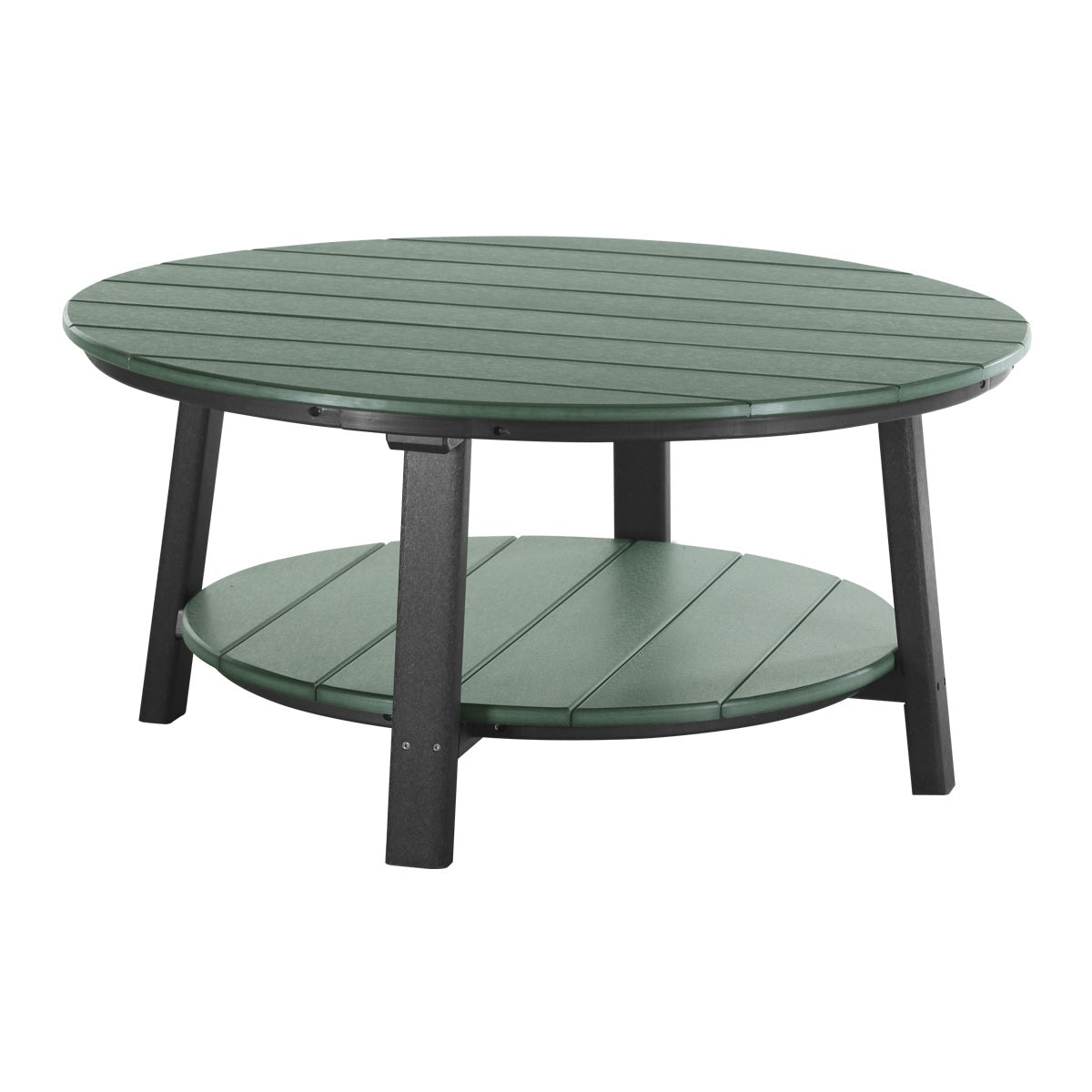 This is the Green and Black colored conversation table on a white background.