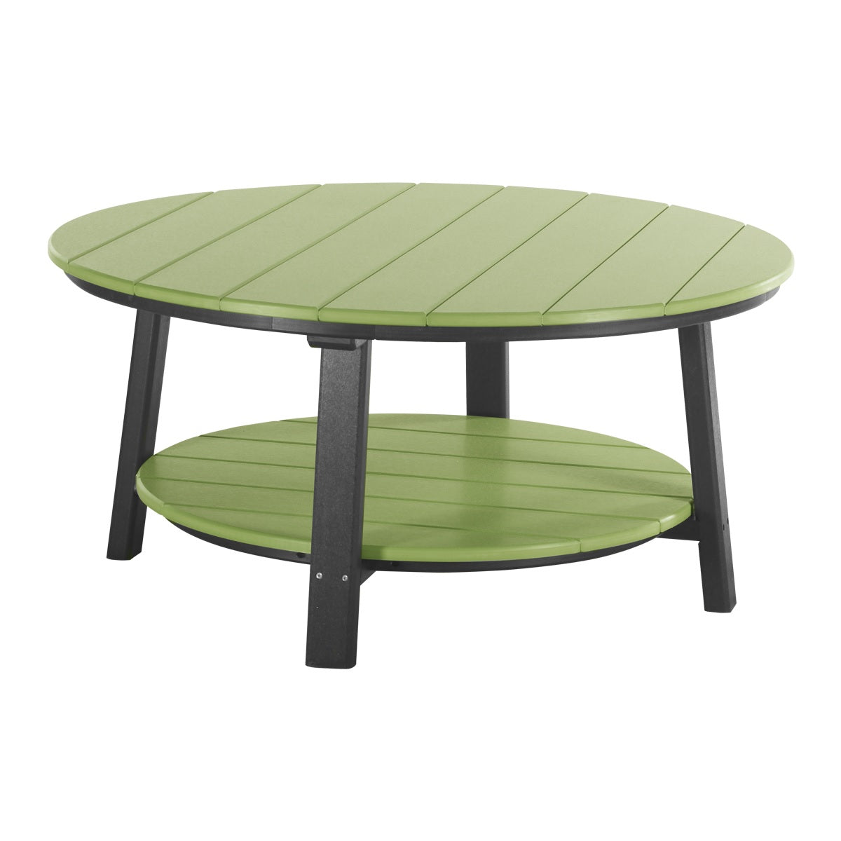 This is the Lime Green and Black colored conversation table on a white background.