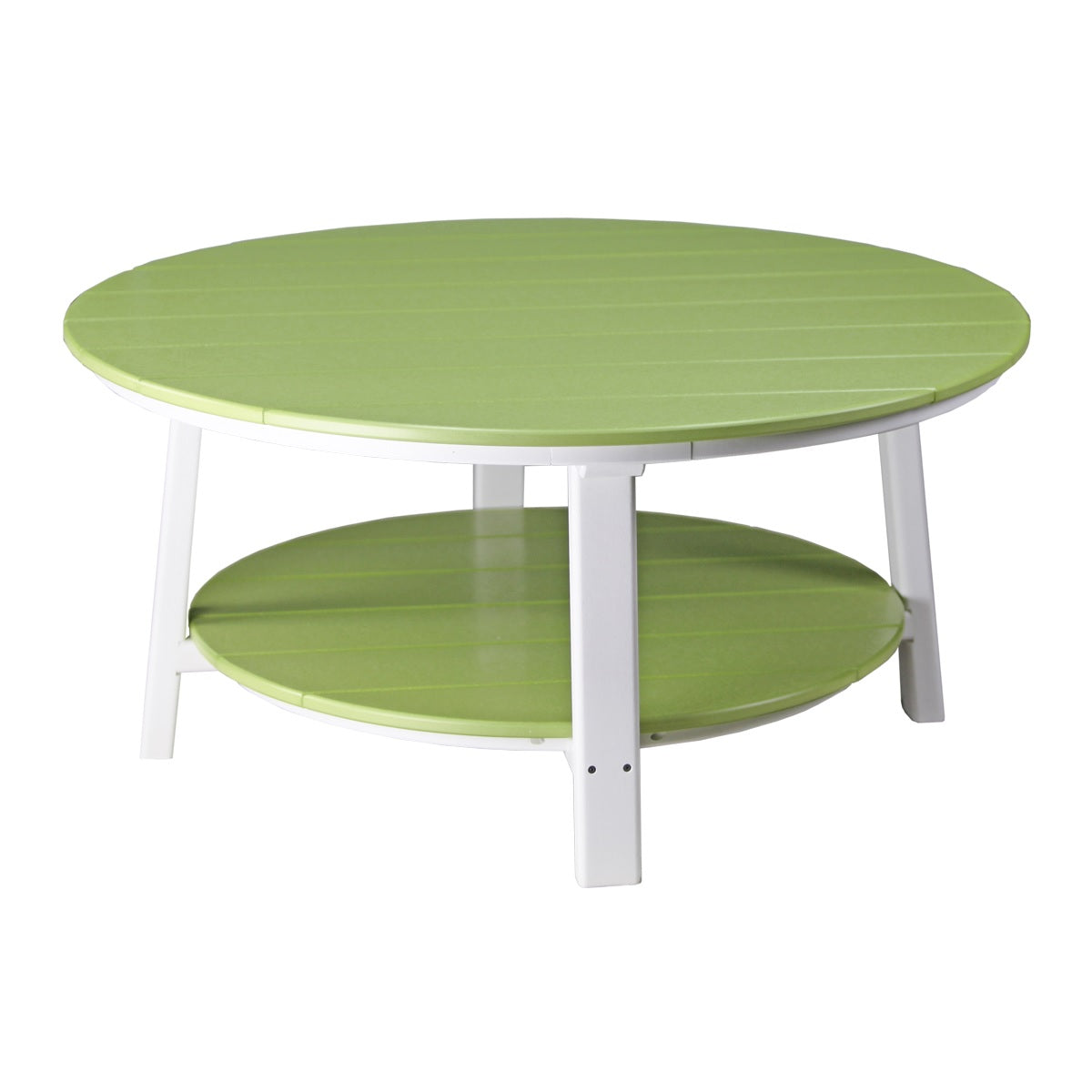 This is the Lime Green and White colored conversation table on a white background.