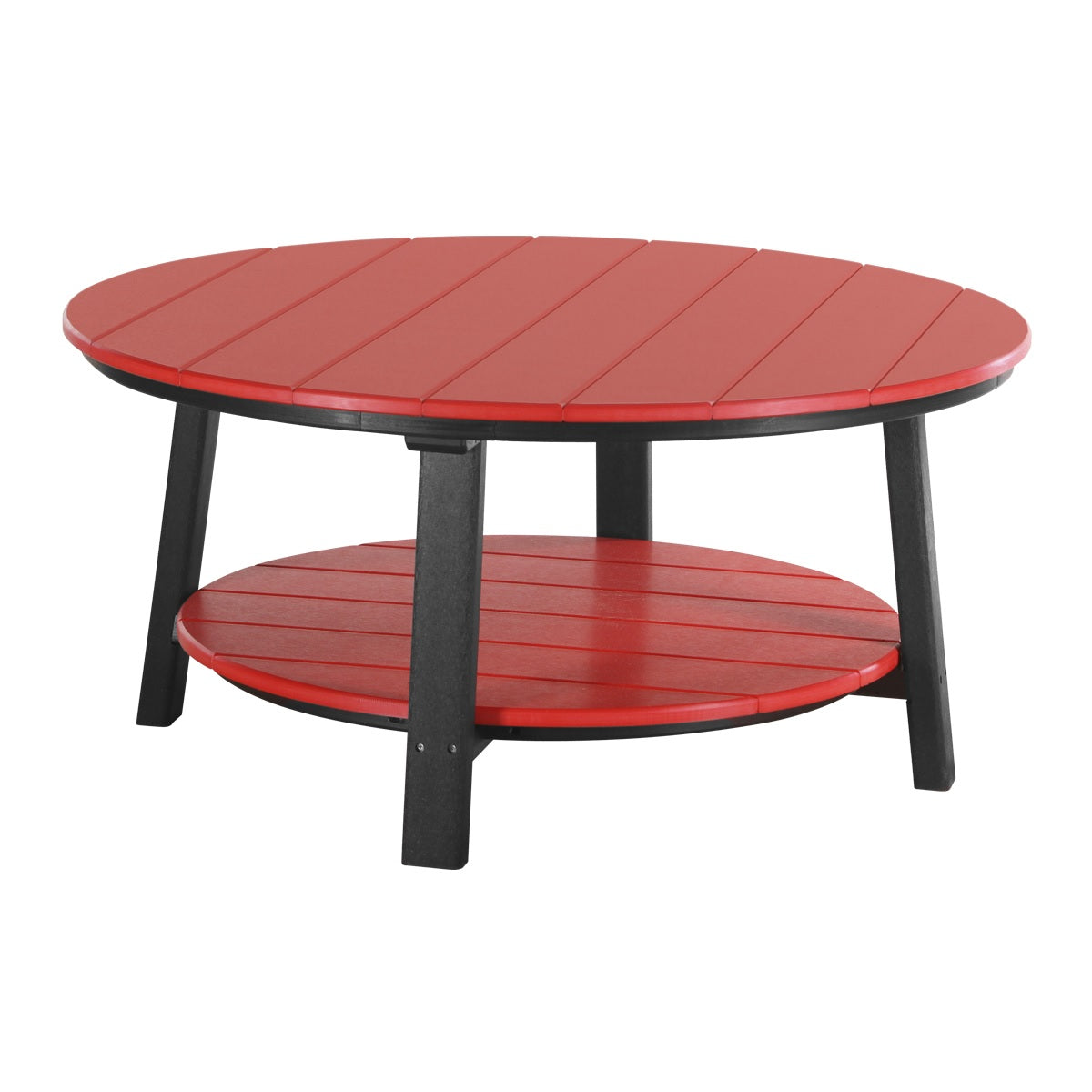 This is the Red and Black colored conversation table on a white background.