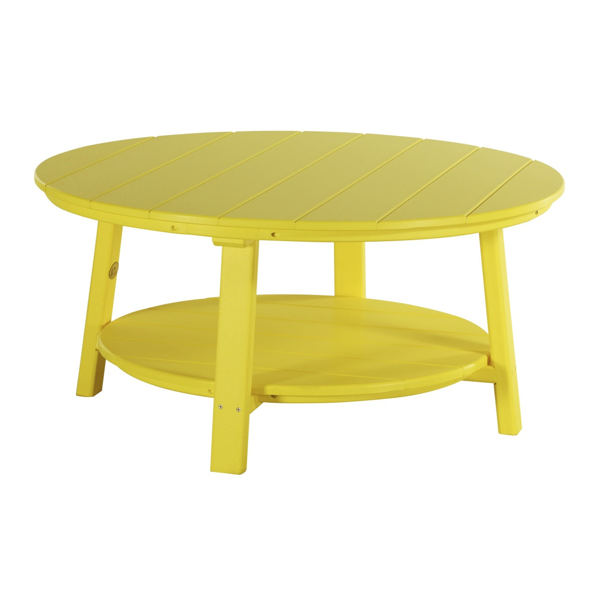This is the Yellow colored conversation table on a white background.