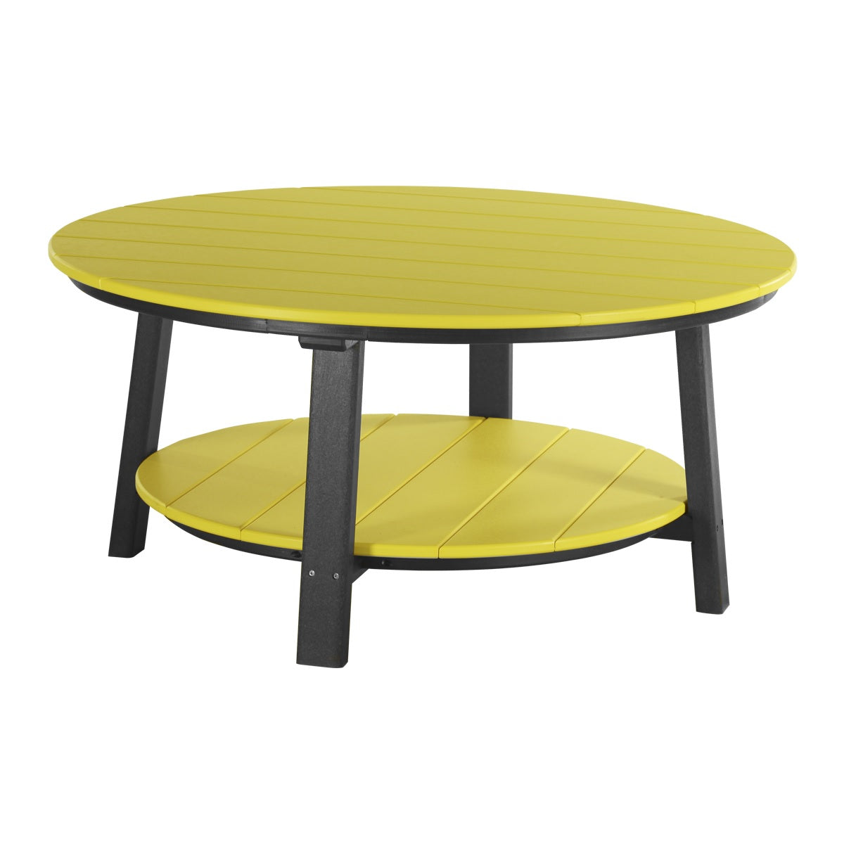 This is the Yellow and Black colored conversation table on a white background.