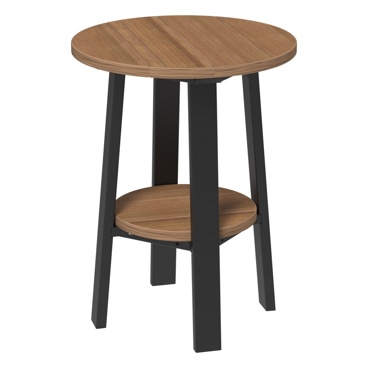 This is the Antique Mahogany and Black colored end table on a white background.