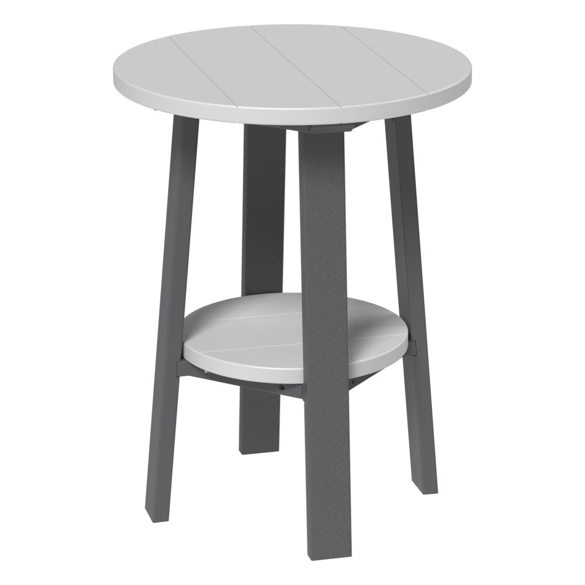 This is the Dove Gray and Slate colored end table on a white background.