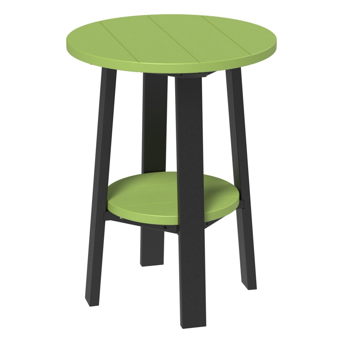 This is the Lime Green and Black colored end table on a white background.