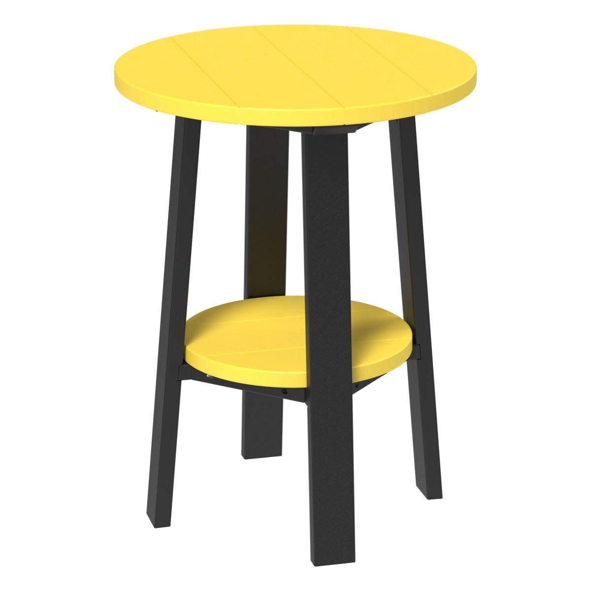 This is the Yellow and Black colored end table on a white background.