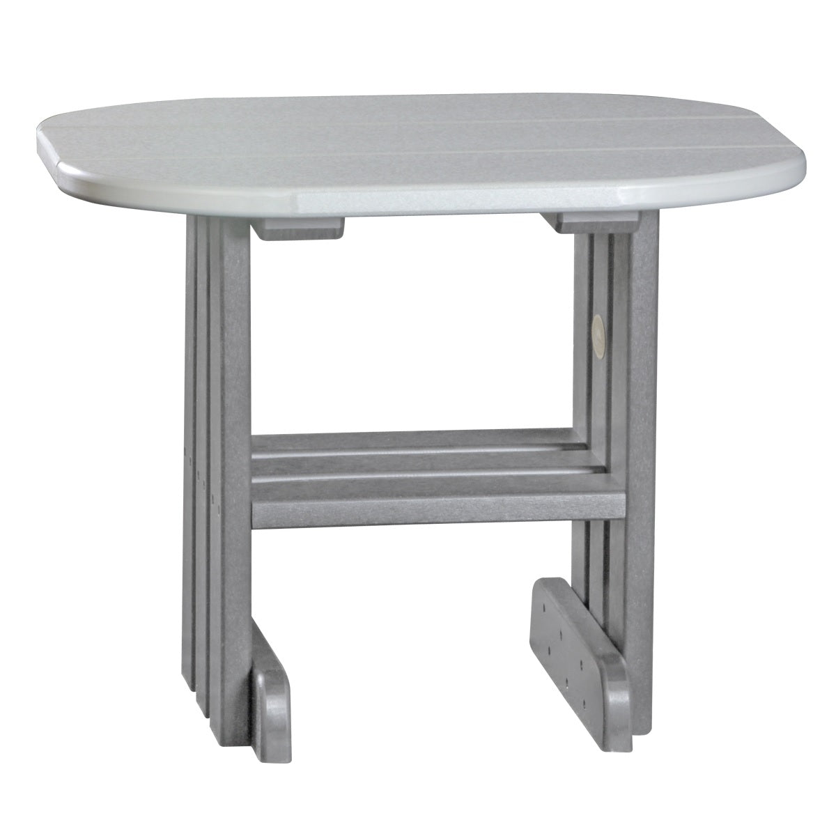 This is the Dove Gray and Slate colored end table on a white background.
