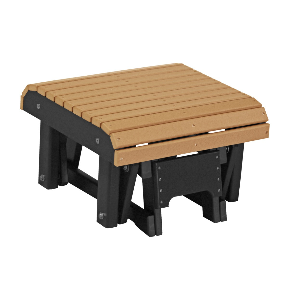 This is the Cedar and Black colored glider footrest on a white background.