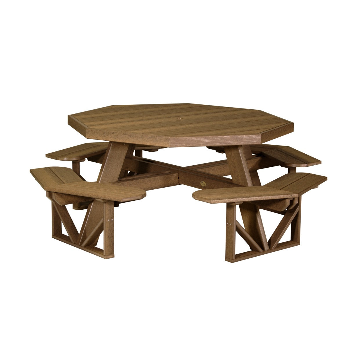 This is the Antique Mahogany colored picnic table on a white background.