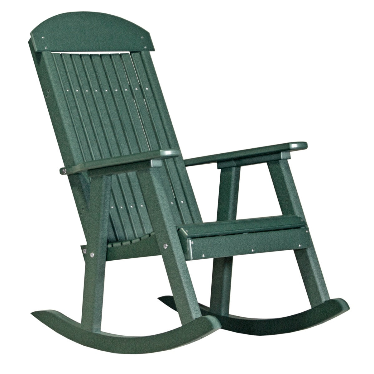 This is the Green colored Porch Rocker Chair on a white background.