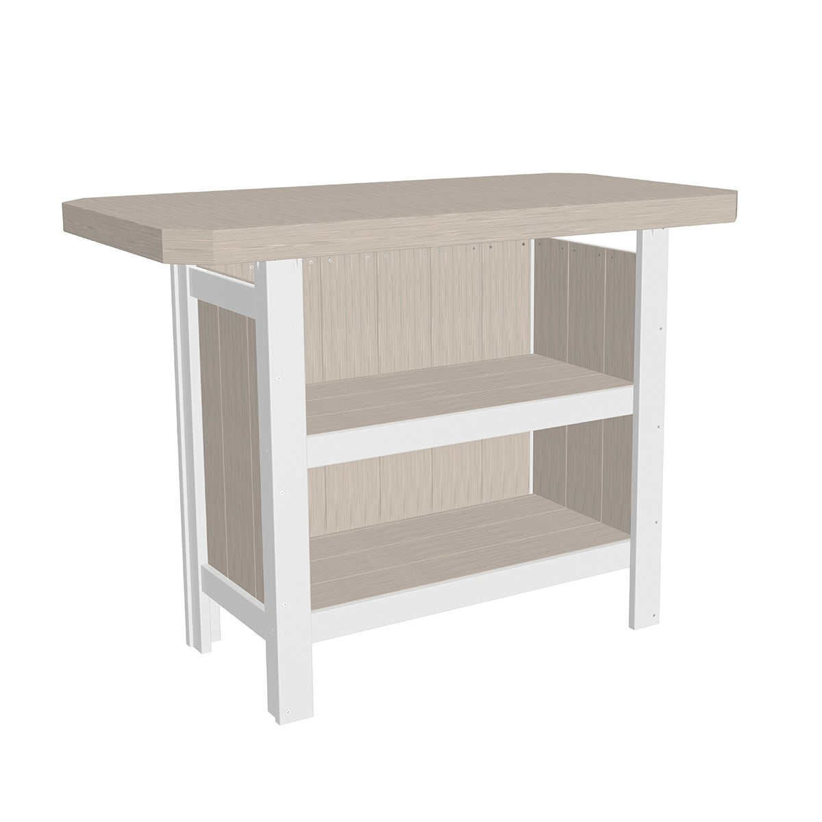 This is the Birch and White colored Serving Bar on a white background.