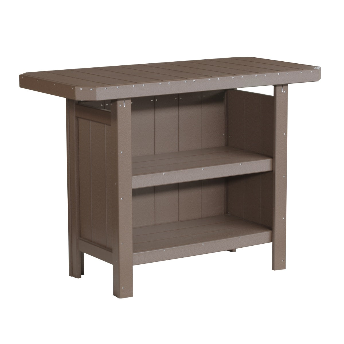 This is the Chestnut Brown colored Serving Bar on a white background.