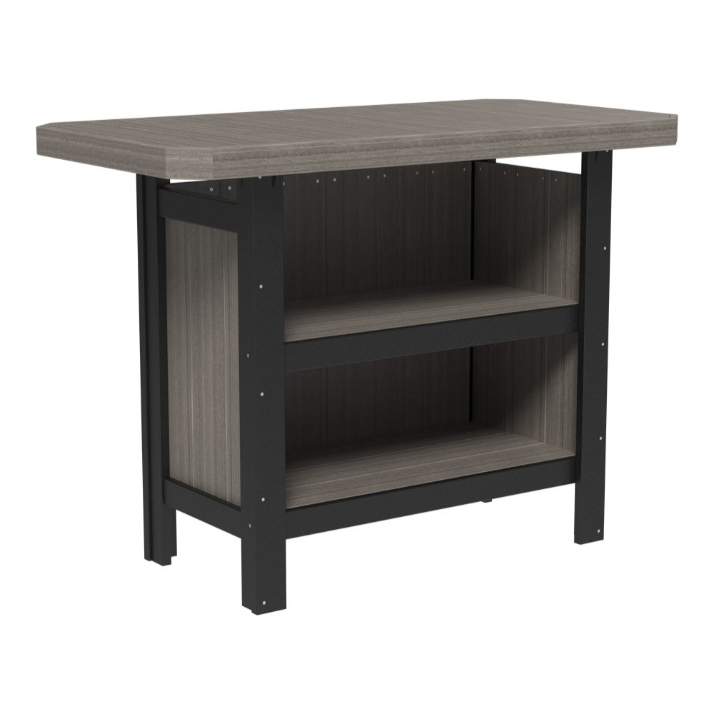 This is the Coastal Gray and Black colored Serving Bar on a white background.