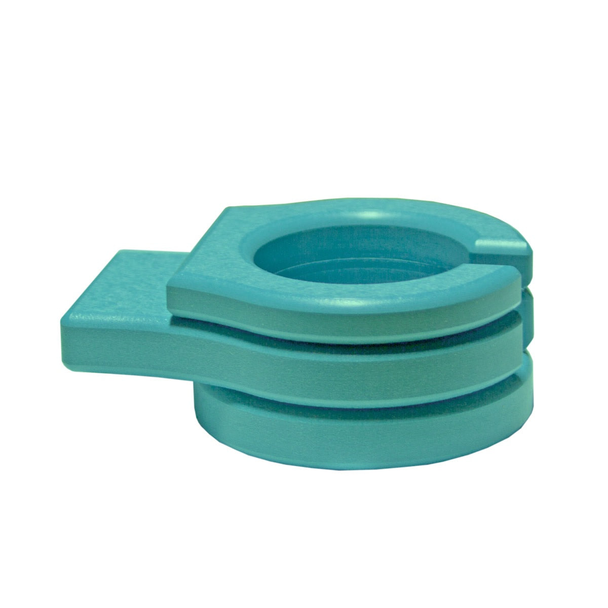 This is the Aruba Blue colored cup holder add-on on a white background.