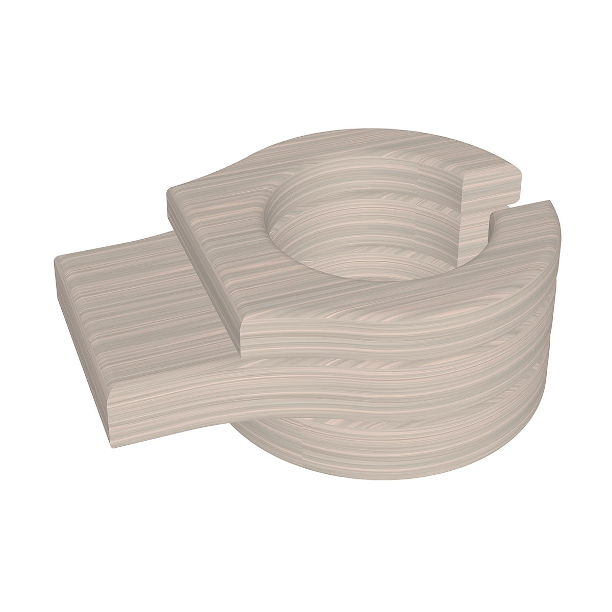 This is the Birch colored cup holder add-on on a white background.